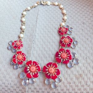 Talbots floral statement necklace